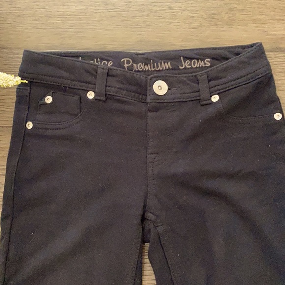Premium Justice simply low knit jean leggings - Picture 2 of 4